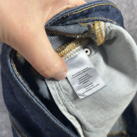 Cabi Jeans Womens 8 Slim Boyfriend Dark Wash Distressed Denim Stretch - Picture 8 of 9